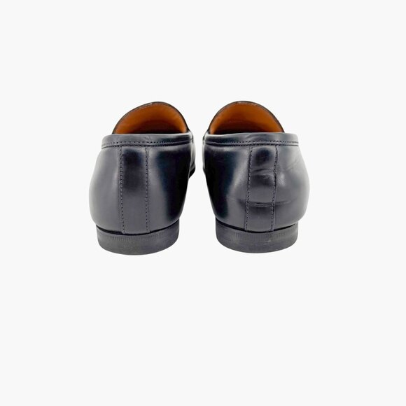Gucci Jordaan Horsebit Loafer Flat Size 37 US 7 Black Leather Slip On Brixton - Picture 7 of 16